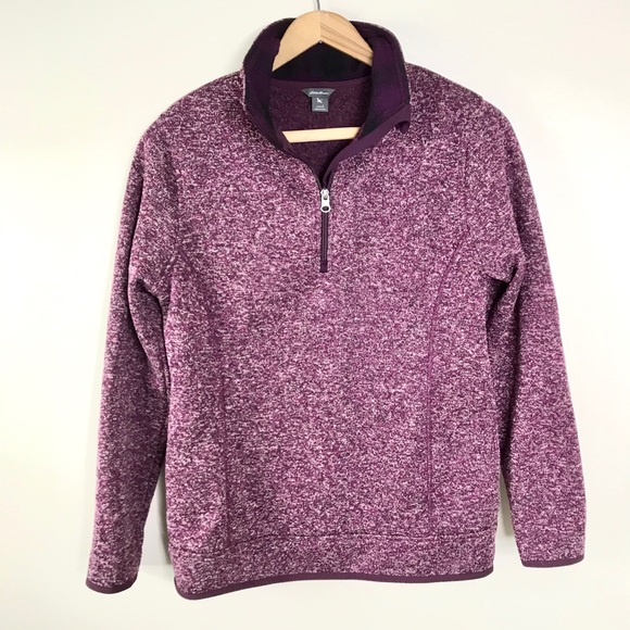 Eddie Bauer Sweaters - Purple Eddie Bauer 3/4 zip sweater, size L